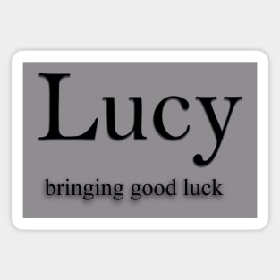 Lucy Name meaning Magnet